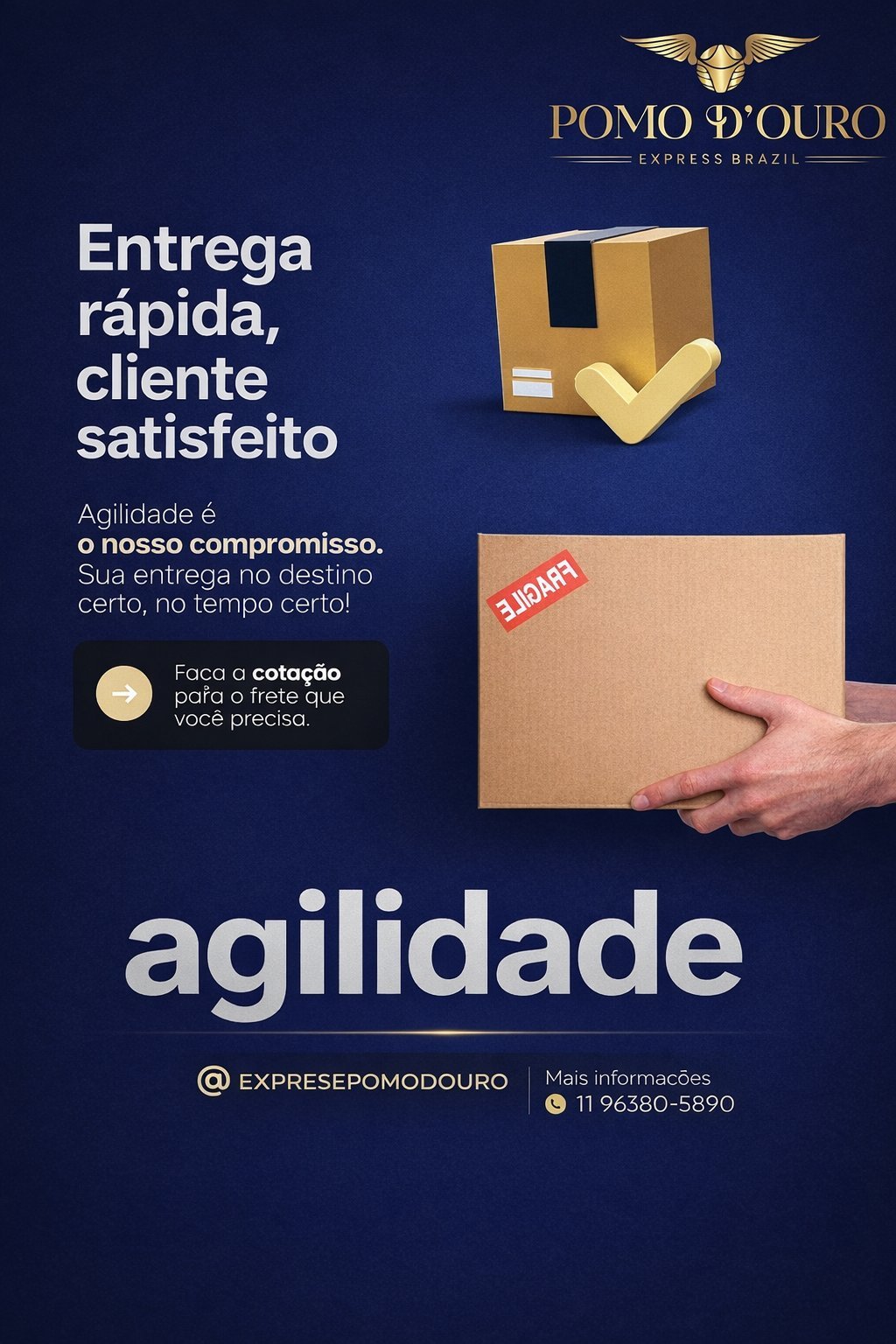 Pomo D'ouro Express - Entrega rápida, cliente satisfeito